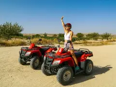 Cappadocia ATV Quad Safari to Cavusin Village with Hotel Transfers